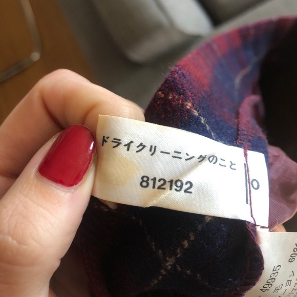 Plaid Button-Down Skirt Size S - Picture 6 of 6